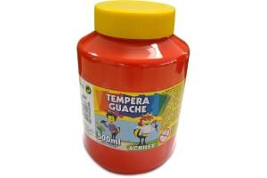 TEMPERA GUACHE ACRILEX PT 500ML VERMELHO