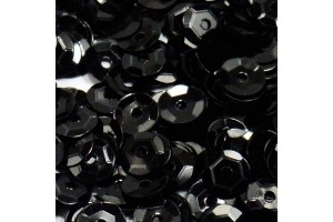 SUPER LANTEJOULA CRIATIVO 14MM C/ 10GRS PRETA