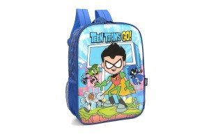 MOCHILA ESCOLAR LUXCEL JOVENS TITANS AZUL UN