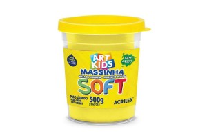 MASSA DE MODELAR ACRILEX PT 500G AMARELO LIMAO